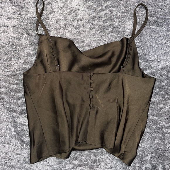 Silk Green Tank Top - Picture 2 of 2